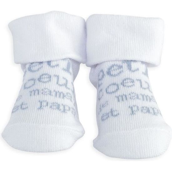 Chaussettes Bébé Bon Bebe 0-12 Mois Bleu Et Blanc - Neuves En Emballage