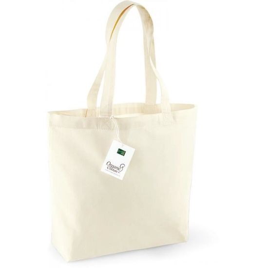 Shopper Lupa AS Roma En Coton 180g - Sac Cabas Officiel Naturel