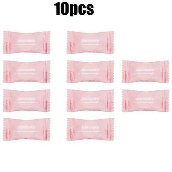 100pcs Serviettes Compressées Jetables Extensible Magic Tissue Facile à Transporter Voyage En Plein Air Toolcompressed Coton Gant - Maison