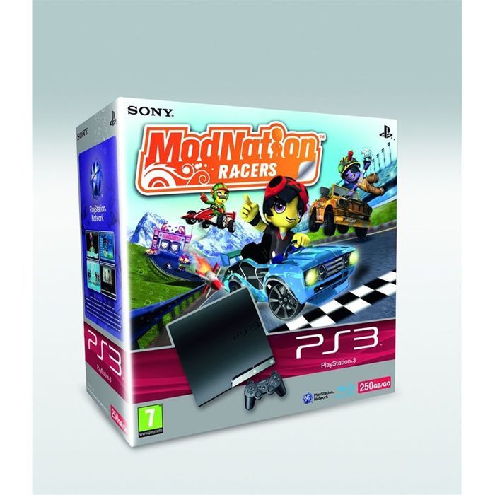 PACK PS3 250 Go + MODNATION RACERS / Console PS3 - Cdiscount Jeux vidéo