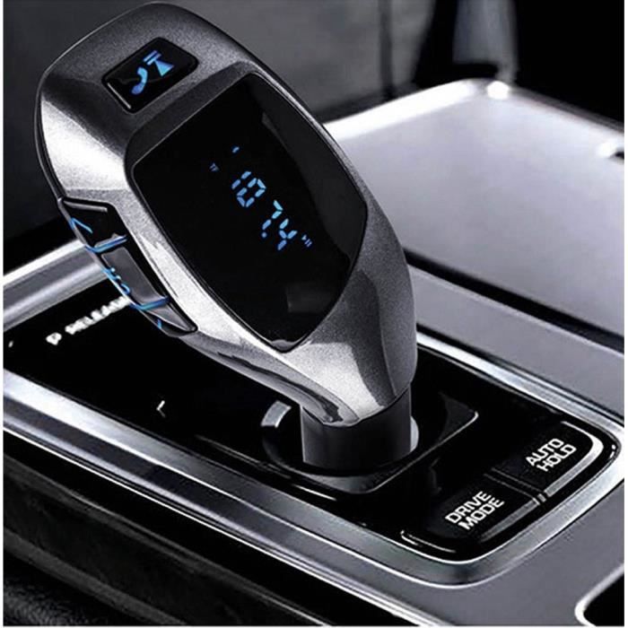 Kit voiture mains libres sans fil Bluetooth FM Transmetteur LCD lecteur MP3 Chargeur USB@XFM70316622