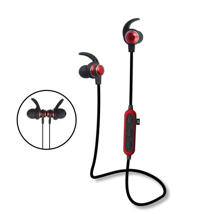 Nouvelle oreillette Bluetooth écouteur sans fil casque bluetooth 4.1 du sport en cours d'exécution stéréo avec microphone Carte SD f