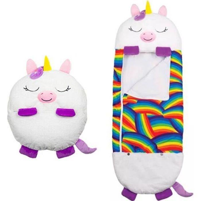 Bébé dessin animé hiver sac de couchage enfants coussin hiver doux et confortable sac de couchage-blanc