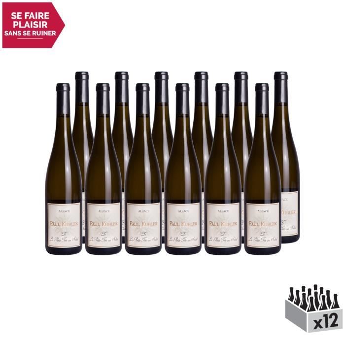 Alsace Z La Petite Tête au Soleil Blanc 2014 - Lot de 12x75cl - Domaine Paul Kubler - Vin AOC Blanc d' Alsace - Cépage Sylvaner