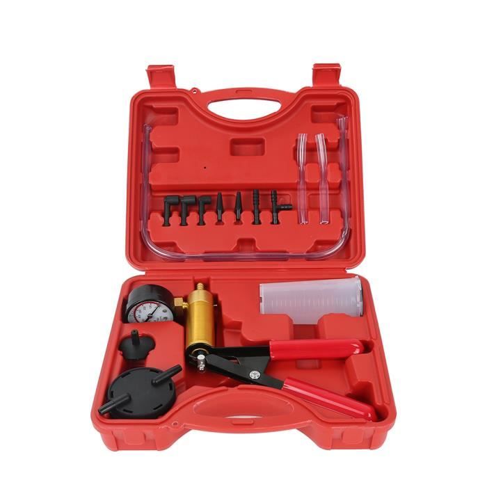 36*23*6CM KIT D'OUTILS DE RÉPARATION DE COFFRET DE POMPE A PRESSION DEPRESSION POUR LES VOITURES