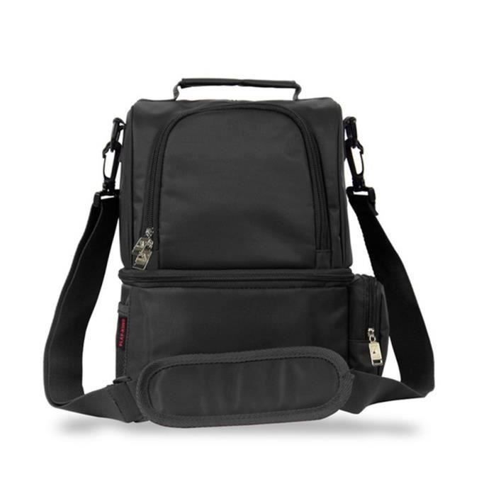 12L Sac à Lunch USB Électrique Portable Bento Chauffe Sac Instantané Chauffage Sac Chauffe-nourriture noir ma32020