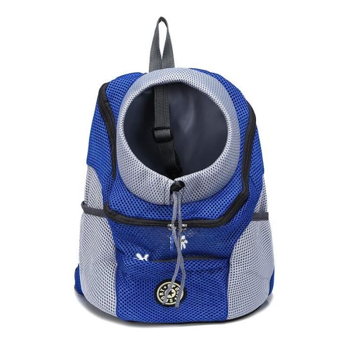 Sac de transport,Sac à dos frontal pour chien chat Animal domestique, sac de voyage pour petits chiens, sac de - Type Blue-S