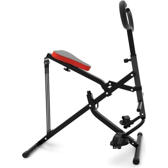 Appareil à Abdominaux - Total Crunch Appareil de cardio-training - Appareil de musculation Evolution noir, HomeFitness Code