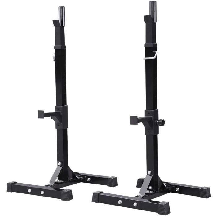 DIP STATION tech Repose Haltegravere Reacuteglable 14 Niveaux Repose Barre Musculation Supports pour Haltegraveres Longs agrave 377