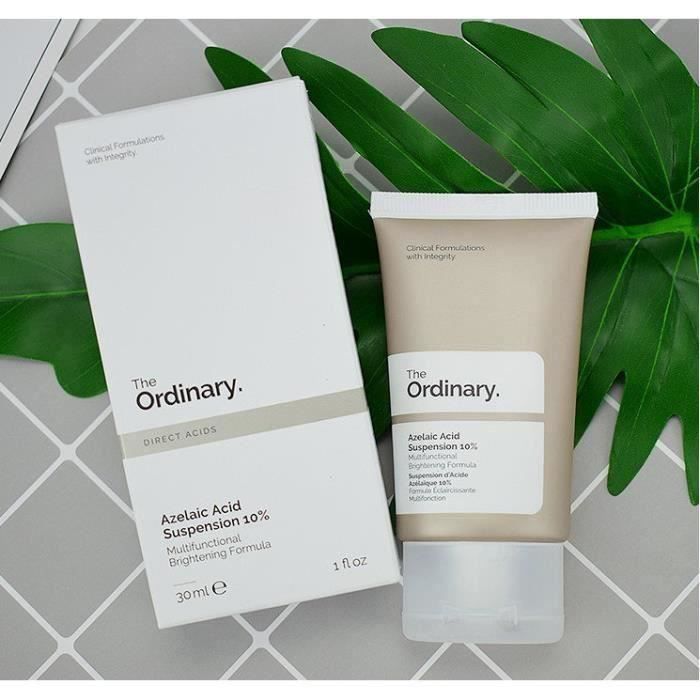 The Ordinary Acide Azélaïque Suspension Acné Acide Azalée Rétrécissement Pores nettoyage en profondeur antioxydant efficace