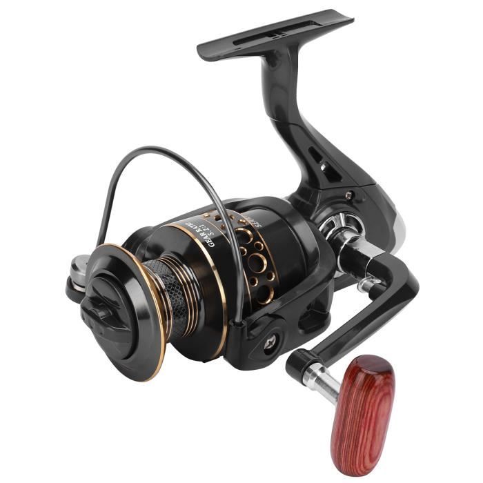 HURRISE Moulinet de pêche en rotation KB7000 canne à pêche de mer en métal Portable cannes à pêche carpe ligne de pêche