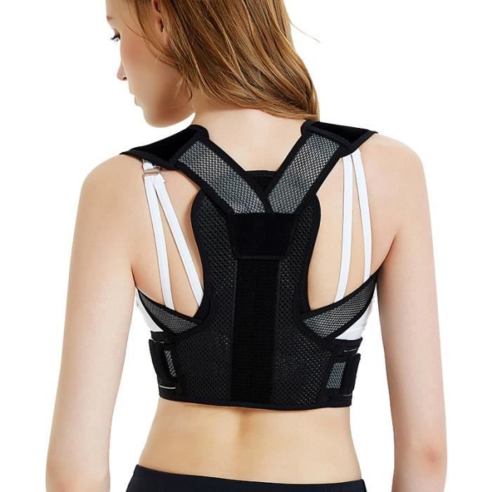 Ceinture lombaire kyphose ceinture de soutien de Marque Réglable epaule dorsale correcteur de posture S
