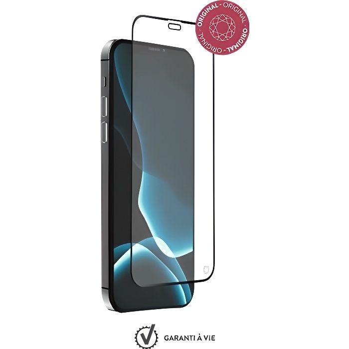 Protège-écran en verre trempé Force Glass pour iPhone 12 Pro Max avec kit de pose exclusif
