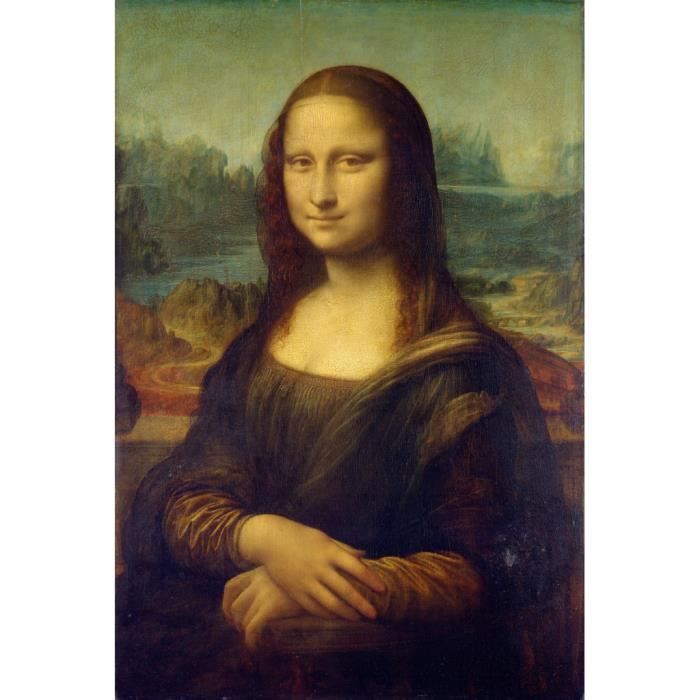 Poster Affiche Mona Lisa La Joconde De Vinci Peinture Historique 42cm x 63cm