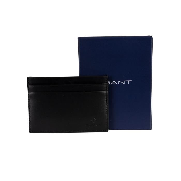 Gant Pour des hommes Porte-cartes en cuir, Noir