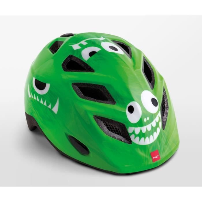 Childrens cycle helmet MET Elfo Green Monsters 46 - 53 cm