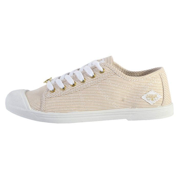 Baskets Le Temps des Cerises Basket Basic 02 Strip Gold