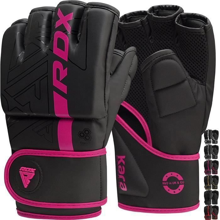 RDX Gants MMA Art Martiaux, MMA Martial Arts Gloves, Boxe Grappling D'entraînement Kickboxing Muay Thai Entraînement Combat