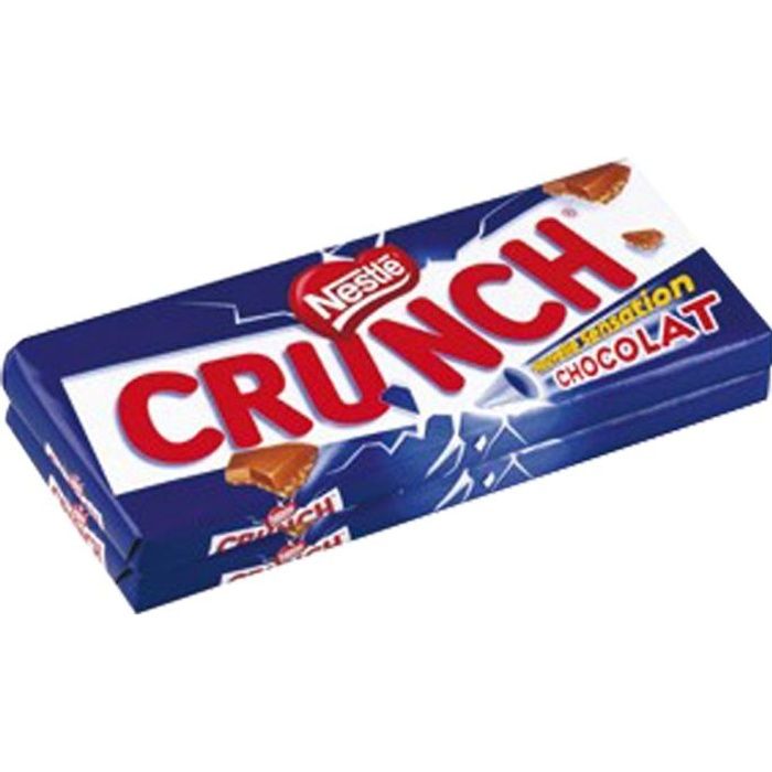 Crunch tablette de chocolat au lait 2x100g