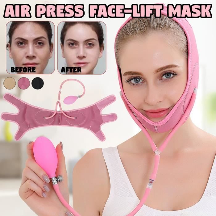 Visage-lifting V Visage Artefact en Plastique Autocollants Levage Serré Bandage Réduire Double Menton Soins de Peau rose