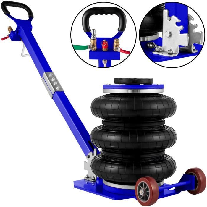 Cric Pneumatique - VEVOR - 5T - Gonflable Jack Pneumatic Levage - Triple Air Bag 11000LB