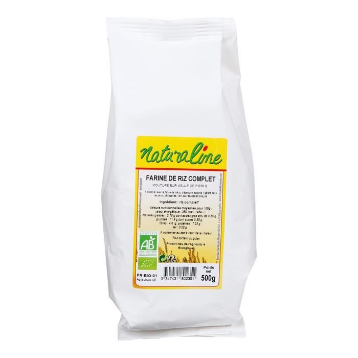 MOULIN DES MOINES Farine de riz complet bio - 500 g