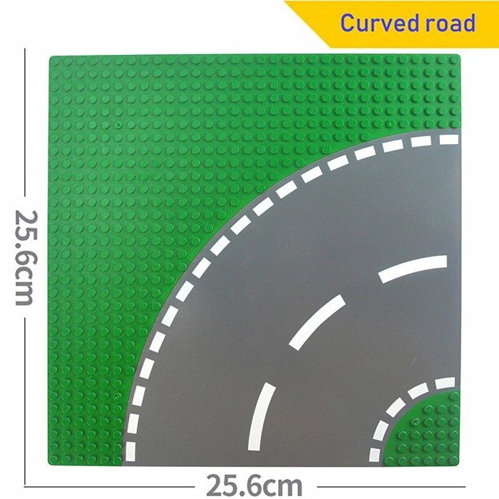 Plaques De Base Construction 38,4 Cm – Lot De 2, Vert Et Jaune, Compatibles Avec Blocs Duplo Et Autres Marques