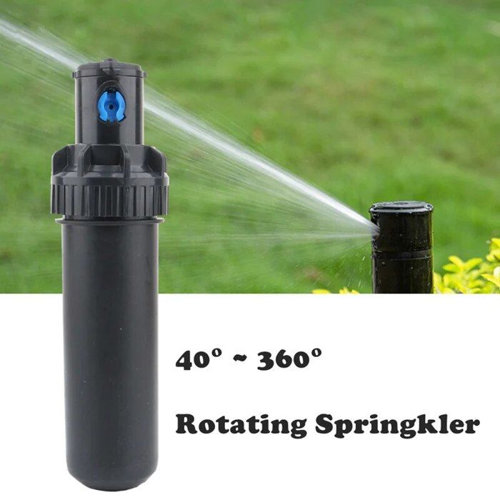 Système Irrigation Enterré Arroseur Escamotable Verklsfuly 3/4 Filetage Intérieur - Réglable 40°-360° Pour Pelouse Tête Arrosage 3/4
