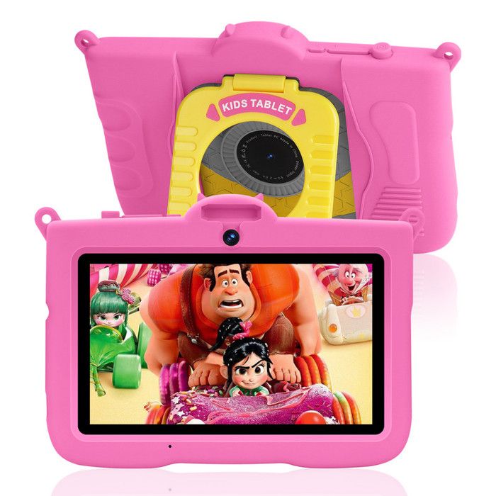 Tablette Enfants 7 Pouces Android 13 Tablette avec GMS Certified  Contrôle Parental 64GB Tablette Éducative avec Kid-Proof Étui