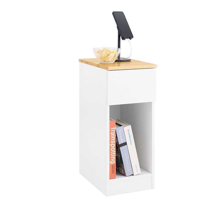 Table de Chevet Étroite SoBuy – MDF 25×40×60 cm Tiroir + Étagère Ouverte Passage Câbles Chambre / Salon / Bureau Table de Chevet Étroite SoBuy – MDF 25×40×60 cm Tiroir + Étagère Ouverte Passage Câbles Chambre / Salon / Bureau