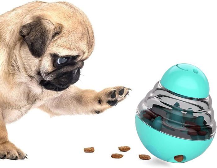 Jouet interactif pour animaux de compagnie balle à friandises pour animaux de compagnie balle à fuite de nourriture à secouer ave