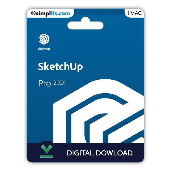 SketchUp Pro 2024 (Mac) – Activation Perpétuelle – À télécharger – 1 Mac – Non compatible Windows