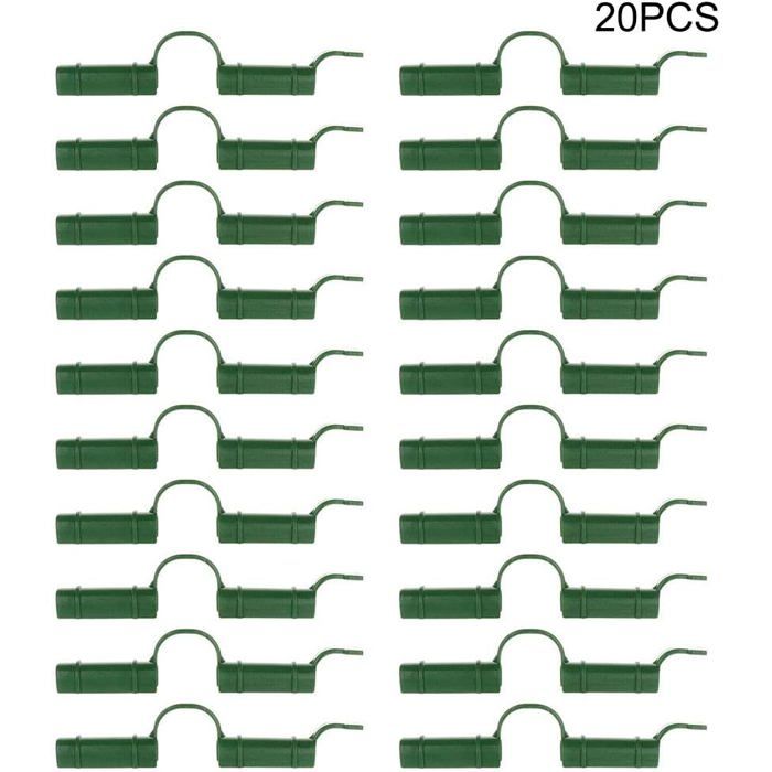 Lot de 20 Clips transparents pour câble avec languettes adhésives Déco