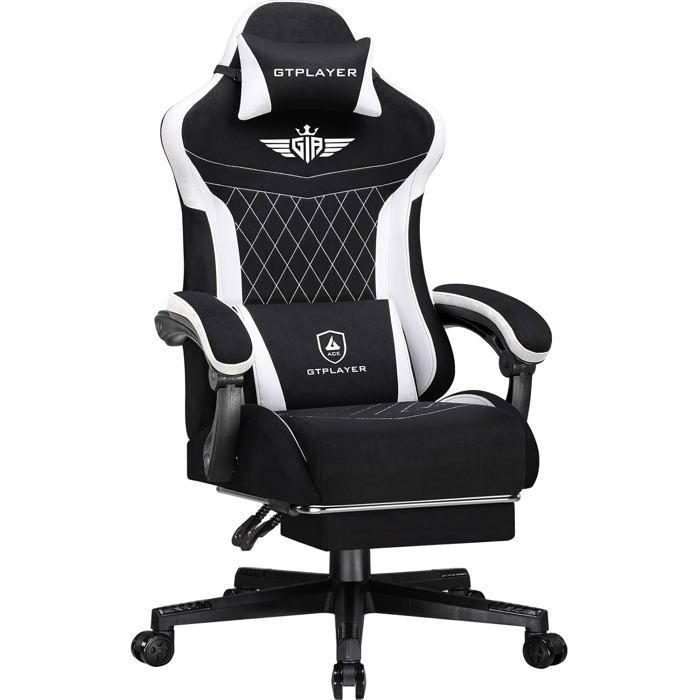Chaise gaming ergonomique - GTPLAYER - GTPLAYER - Soutien lombaire - Tissu - 150 kg