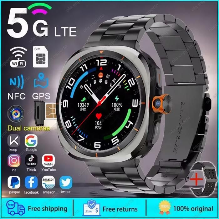 Montre Connectée GPS Wee'Plug Explorer 3s - Suivi Activité, Fréquence Cardiaque, Sommeil, étanche 50m, Rouge
