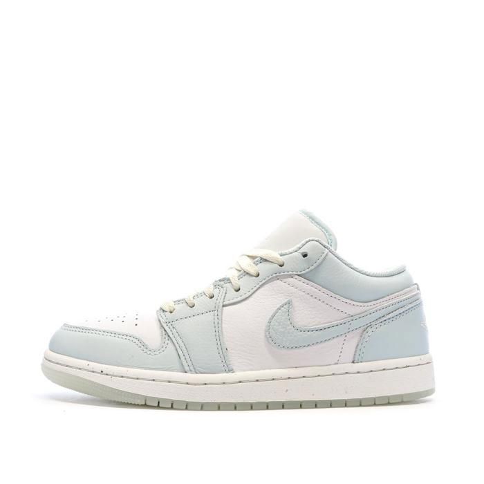 Nike Baskets Bleu Clair/Écru Homme Nike Air Jordan 1 Low