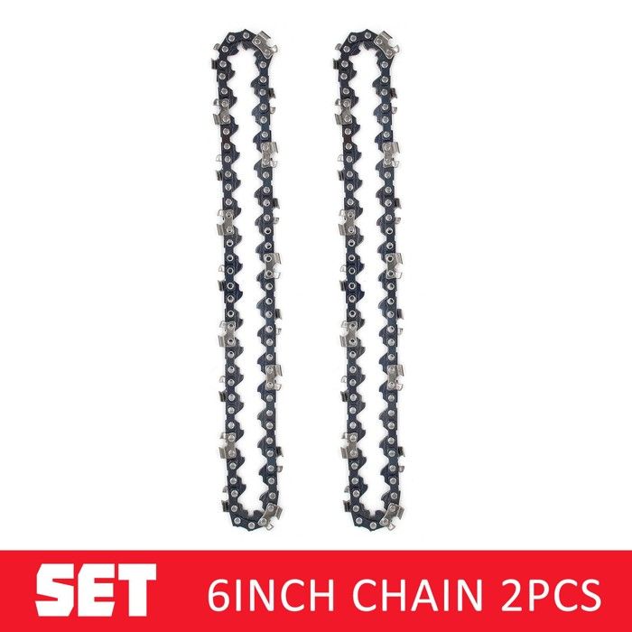 Chaine de Tronconneuse 6 Pouces 2pcs Chaine Carbure pour Tronconneuse 45 cm (6 pouces)