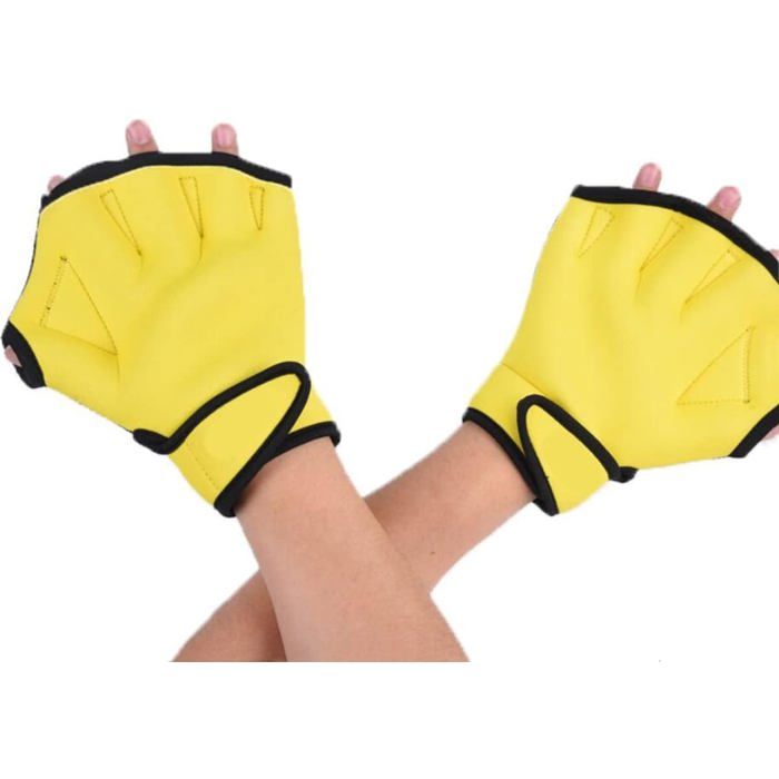 1 paire de gants de natation palmés pour homme femme et enfant résistants à leau taille M.