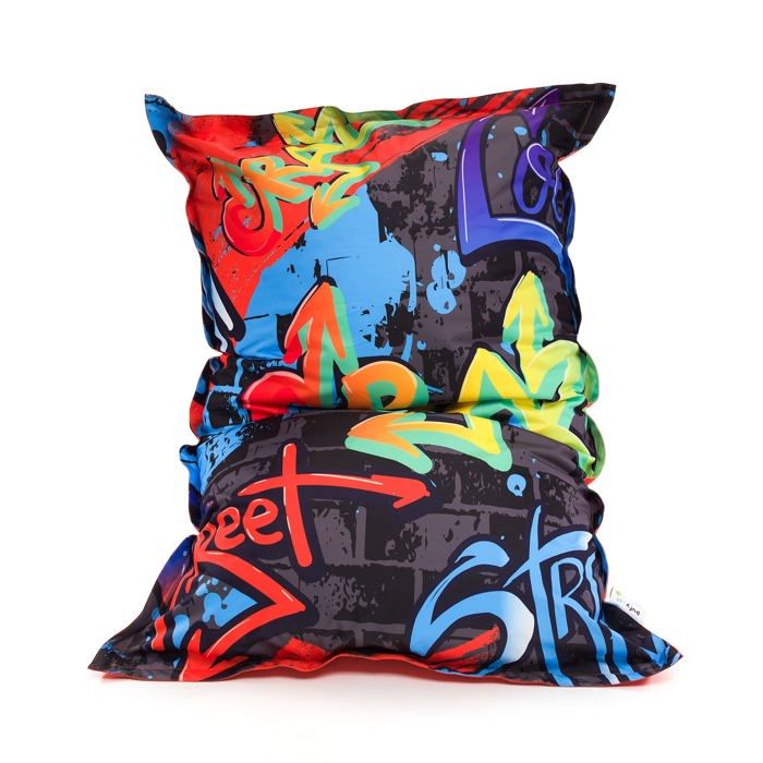 Pouf Fauteuil Bag coussin imperméable pouf fantaisie coussin de sol rembourré perles EPS Dg56 Street Art M