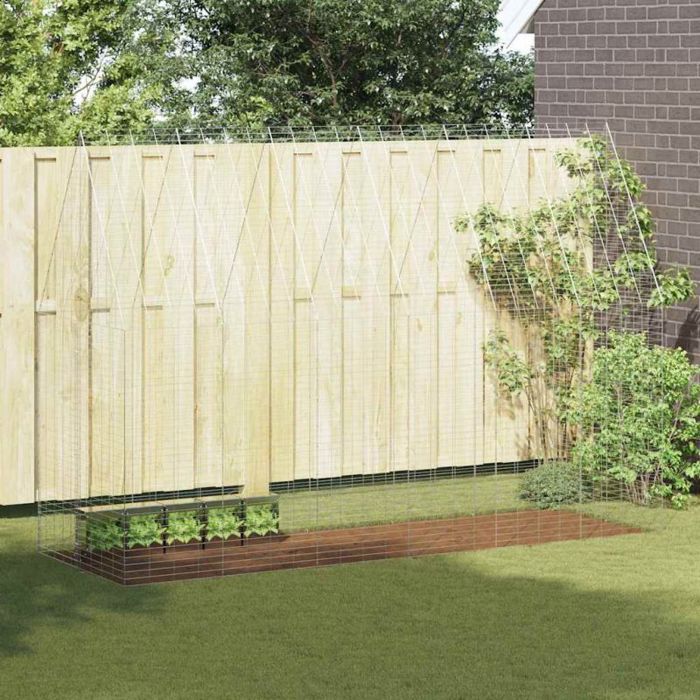 Cage VIDAXL pour lapins 300 x 100 x 210 cm - acier galvanisé résistante aux intempéries