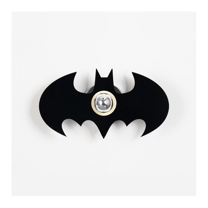 pplique murale - Aueq - dessin animé veilleuse led forme de chauve-souris panneau argenté télécommande sans fil couleurs commutab