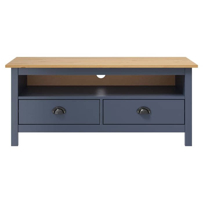 Meuble TV Hill Range Bois de pin solide - vidaXL - marron miel - 110 x 40 x 47 cm 907iyz75u