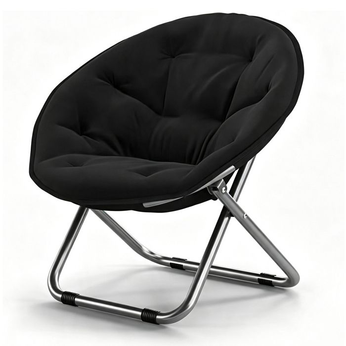 Chaise Pliante de Camping Léger Ouverture Rapide 1 Seconde Cadre Aluminium Robuste 80x36x80cm Noir