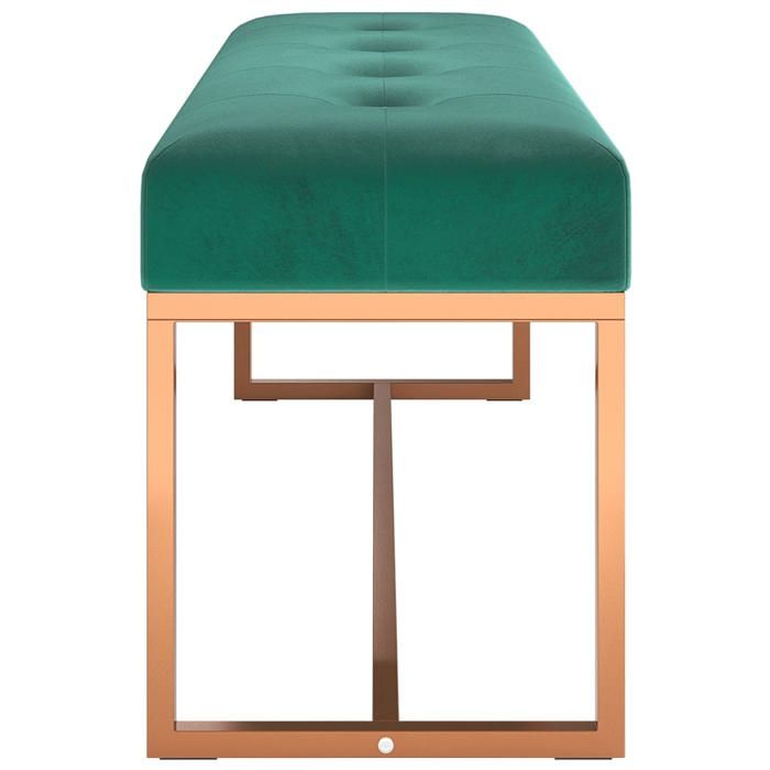 Neuf& 7178 Meuble dentrée Couloir - VIDAXL - CHIC - Banc Vert foncé 110x36x45 cm Velours10.05 kg