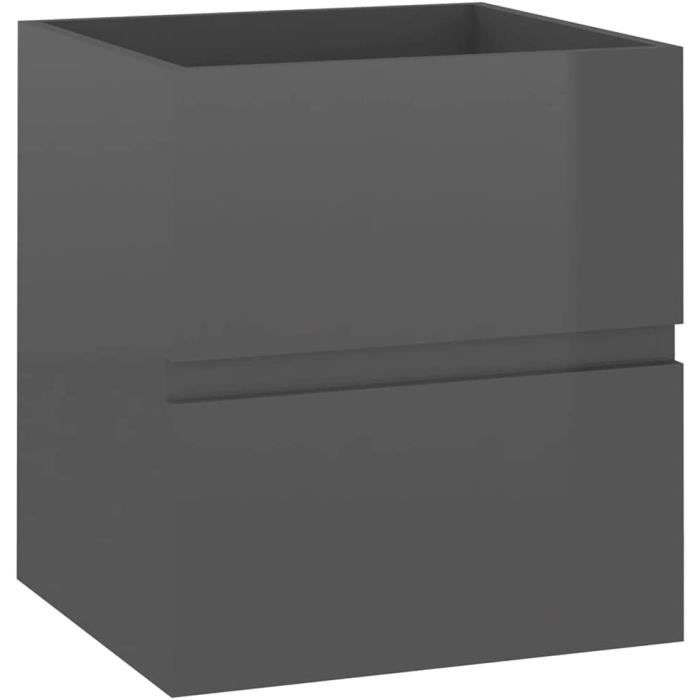 Armoire de Lavabo Armoire de Salle de Bain Toilette Meuble de Rangement