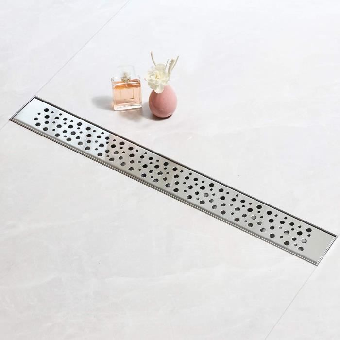Caniveau De Douche Acier Inox 60cm - Siphon Intégré Anti-odeurs