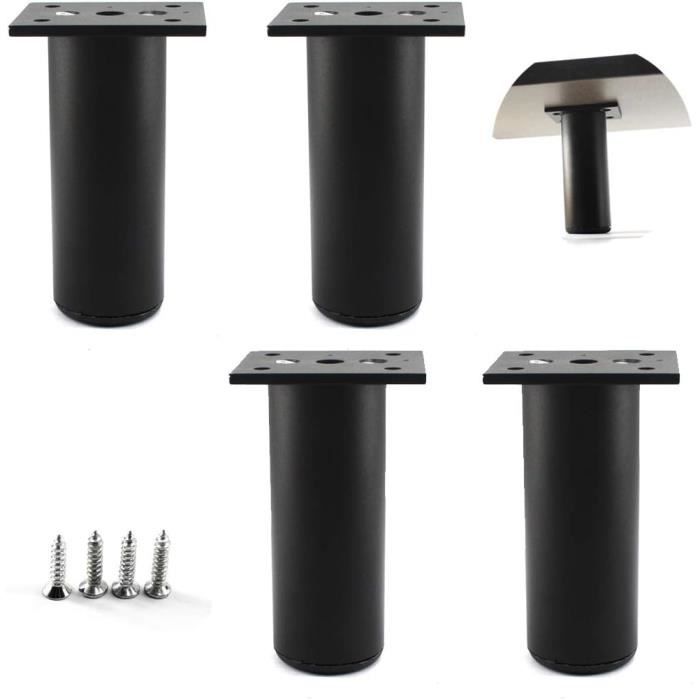 Lot De 10 Piquets D'ancrage Noirs Pour Terrasse/camping - Aluminium, Avec Mousquetons - MOROBOR