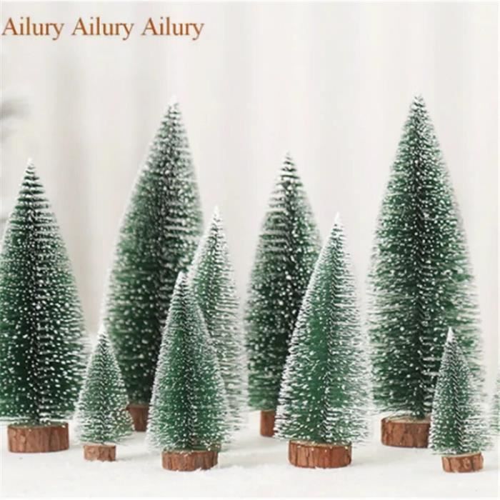 8pcs Décorations De Noël Mini Sapin Cristal Lumineux, Ornement De Bureau Creatif Cadeau Enfant Lumieres Led Ambiance Pour Fete 97157280