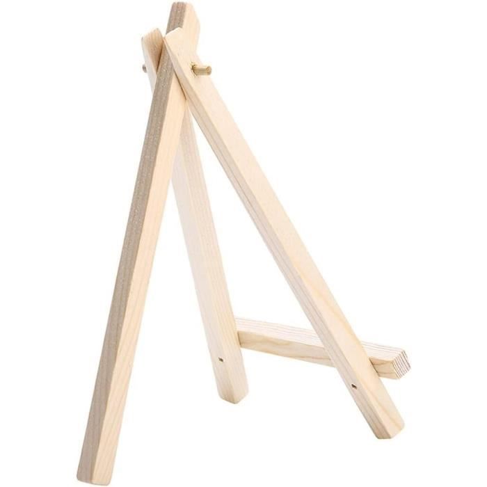 Lot De 6 Mini Chevalets En Bois – Porte-cartes, Présentoir Pour Photos, Calendriers, Menus, Petit Et Léger - 2