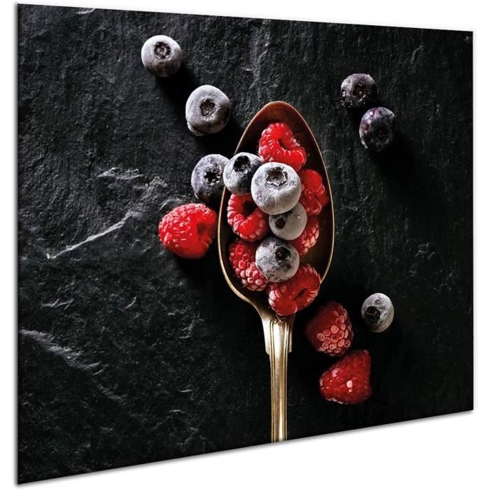 Planche à Découper Verre Tulup – Épices Colorées 60x52 – Moderne Et Design